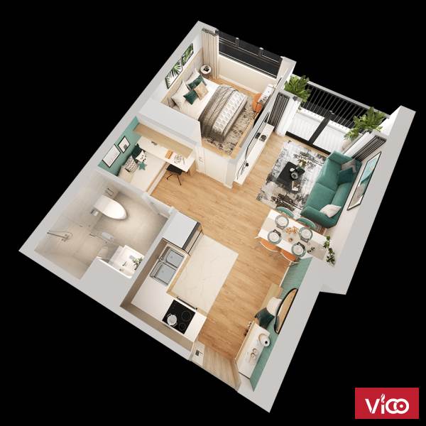 Căn hộ 2PN, 73m2 siêu rẻ giá 2 tỷ Bình Minh Garden 93 Đức Giang