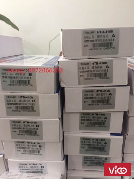 Bộ chuyển đổi 1 sợi Converter quang điện Netlink HTB3100A/B 25Km loại 10/100