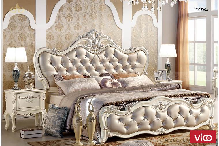 Giường ngủ tân cổ điển GCD04