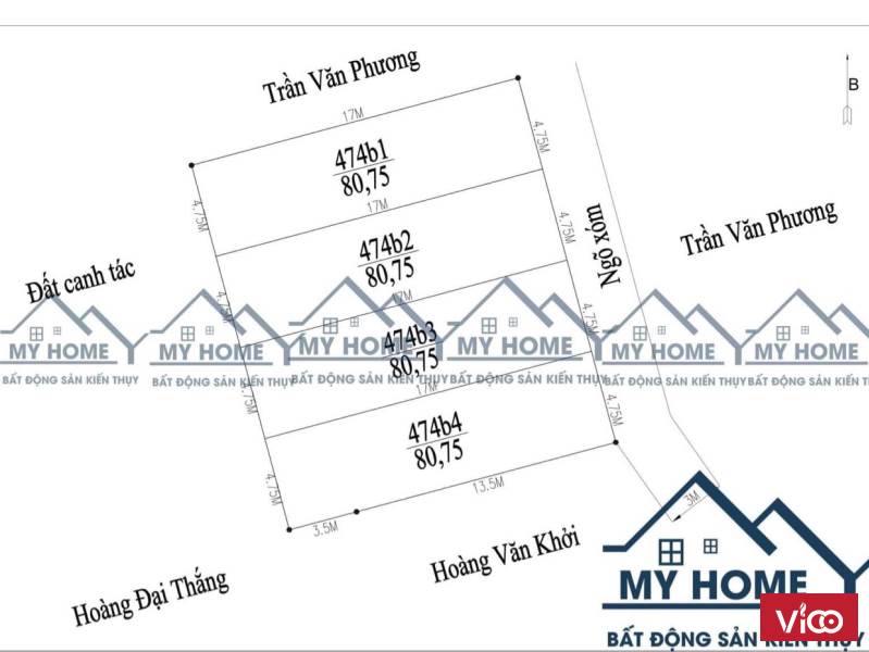 2xx triệu có ngay lô đất thổ cư đẹp vuông vắn Minh Tân Kiến Thuỵ Hải Phòng
