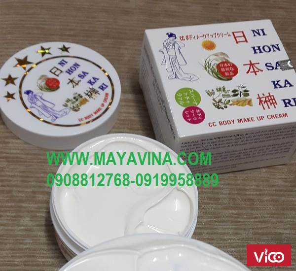 Kem BODY NIHONSAKARI Dưỡng Trắng Che Khuyết Điểm Body CC Cream Spa