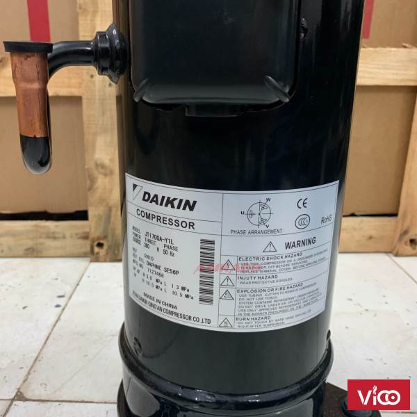 Phân phối lắp đặt (lốc) máy nén lạnh Daikin 5,5hp JT170KY1L tận nơi tại TPHCM.