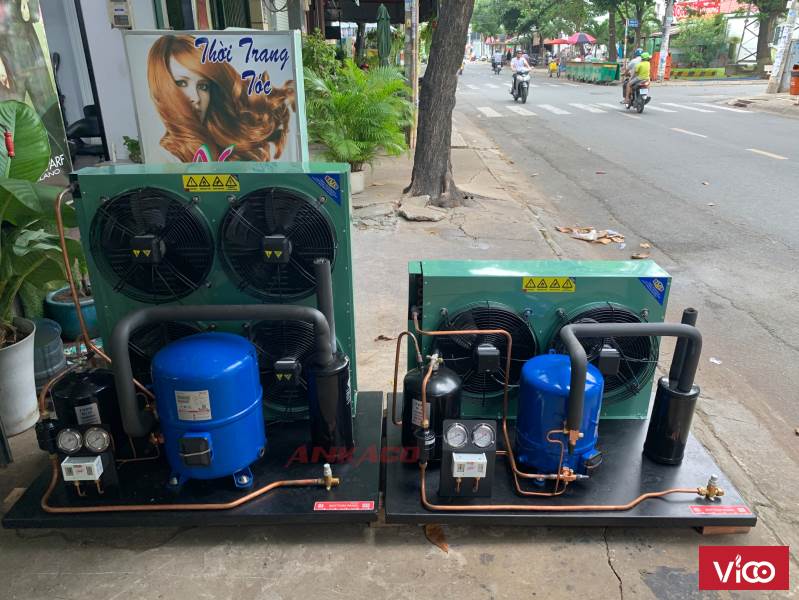 ANKACOPhân phối cụm máy nén dàn ngưng Danfoss 7hp MT80HP4VM cho kho lạnh, kho đông