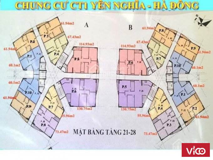 Bán gấp 130m2 3PN Toà CT1 Yên Nghĩa Giá rẻ nhất chỉ 11.5 tr/m2