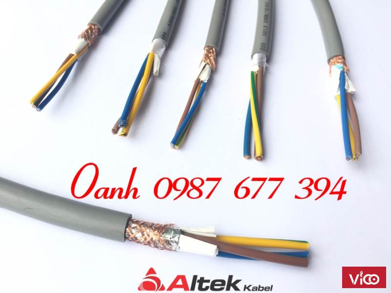 Cáp điều khiển 2x0.5mm2, 2x0.75mm2, 2x1.0mm2, 2x1.5mm2