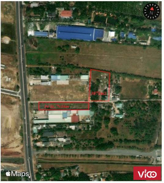 Bán 3071m2 Đường Bê Tông An Ngãi Long Điền, Kích Thước 45x72m, Có 400m2 Thổ Cư