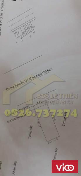Bán đất mặt tiền Nguyễn Thị Minh Khai, Hòa Lân 1, Thuận Giao, Thuận An, Bình Dương. DT 177m2