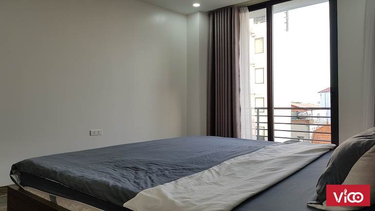 ID 877 Cho thuê căn hộ dịch vụ tại Tô Ngọc Vân, Tây Hồ, 50m2, 1PN, ban công, đầy đủ nội thất