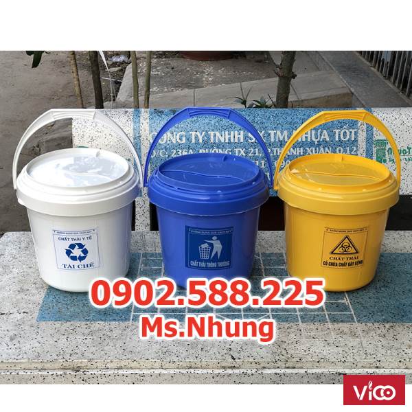 Xô y tế 6,10, 15, 22 Lít giá rẻ