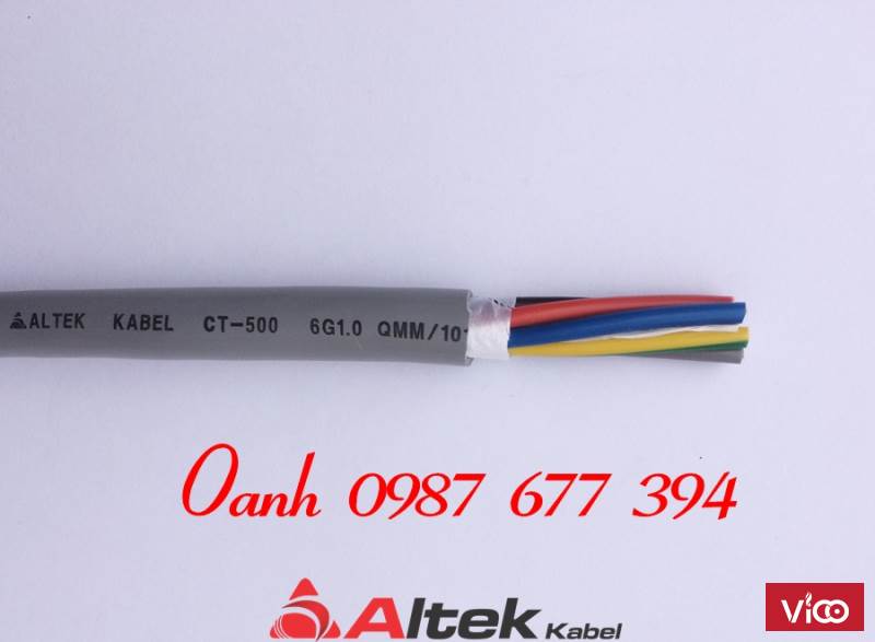 Cáp điều khiển Altek Kabel 6x0.5mm2, 6x0.75mm2, 6x1.0mm2, 6x1.5mm2