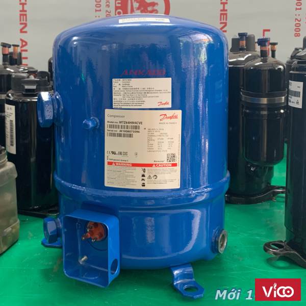 Cung cấp và lắp đặt block máy nén lạnh Danfoss 5 HP MTZ64HM4CVE tại Tân Phú