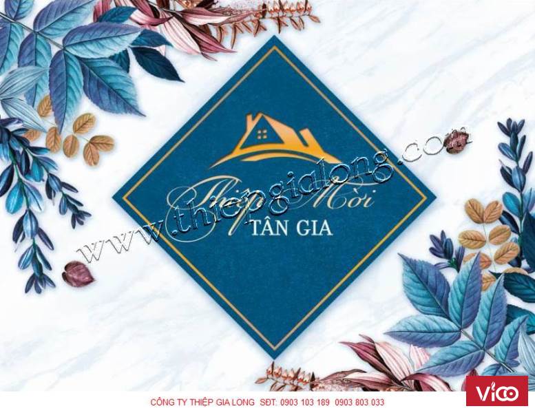 Thiệp mời tân gia có sẵn mẫu mới nhất năm 2020