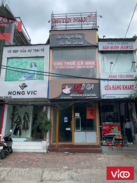 Chính chủ cho thuê nhà mặt phố số 354A Thái Hà.