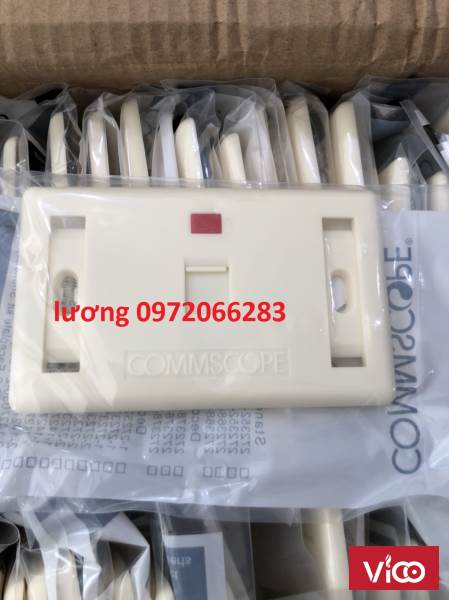 Faceplate Mặt nạ outlet 1 cổng Commscope 2723681