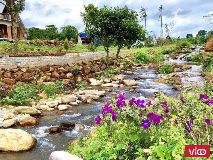 BÁN ĐẤT VIEW SUỐI TỰ NHIÊN 541M2 GIÁ 750TR TP BẢO LỘC ĐƯỜNG NHUA 750TR ÔTÔ 6M