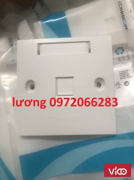 Mặt 1 Port Wallplate AMP Face Plate 18590491 mặt nạ vuông