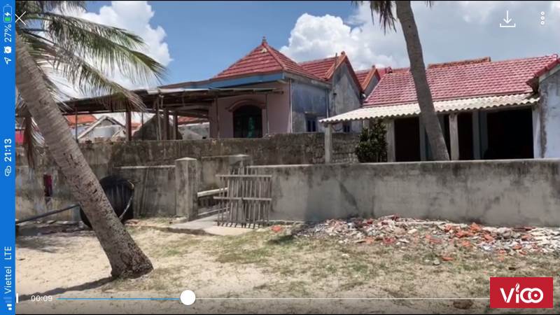 Bán 545m2 mặt biển Ninh Thủy, mặt tiền biển 18m, ô tô 16 chỗ đỗ cửa giá 10,5 tỷ.