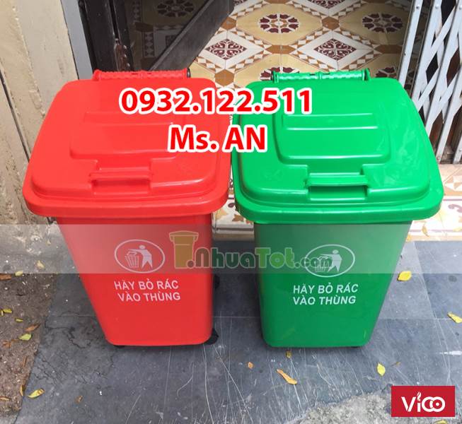 Thùng rác sinh hoạt 60l