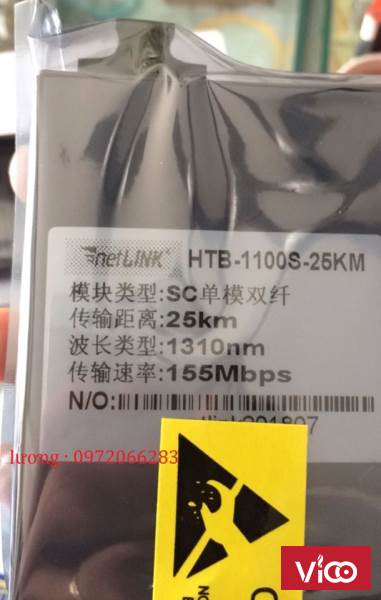 Bộ chuyển đổi 2 sợi Converter quang điện Netlink HTB1100s 25km loại 10/100