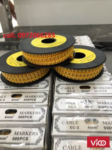 Vòng đánh dấu dây mạng bằng chữ (AZ) loại cao su