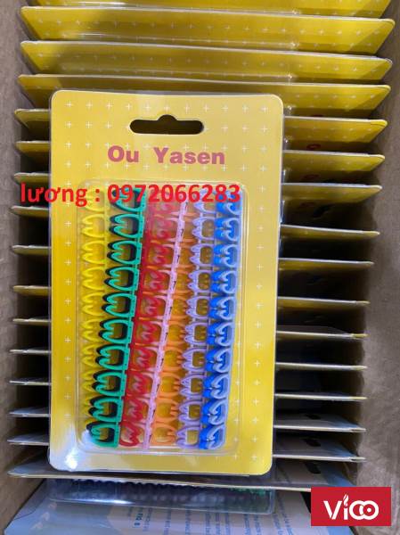 Đánh dấu dây mạng Cat5 số từ 09(bằng nhựa loại kẹp)