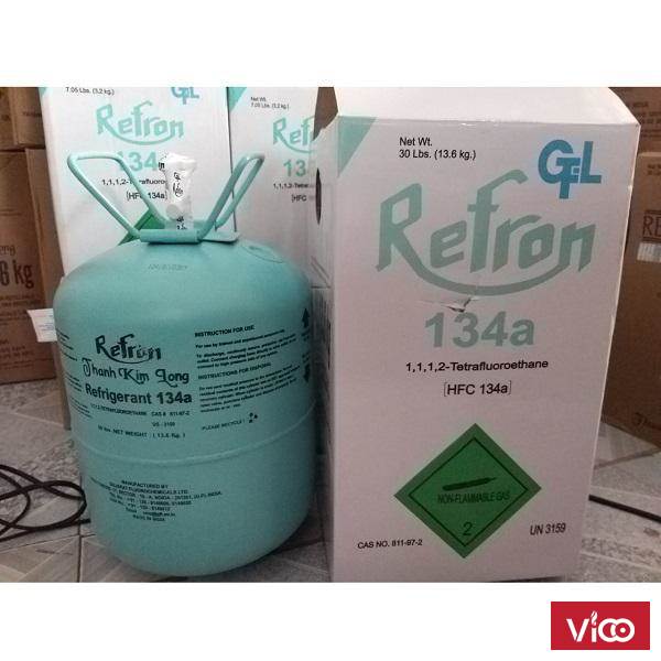 Đại lý gas Thành Đạt bán Gas R134A Refron 13,6 Kg và 3,2 kg