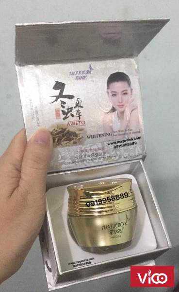 đông trùng hạ thảo loại bỏ đốm nâu tàn nhang Kem trị nám da HuaYueNong