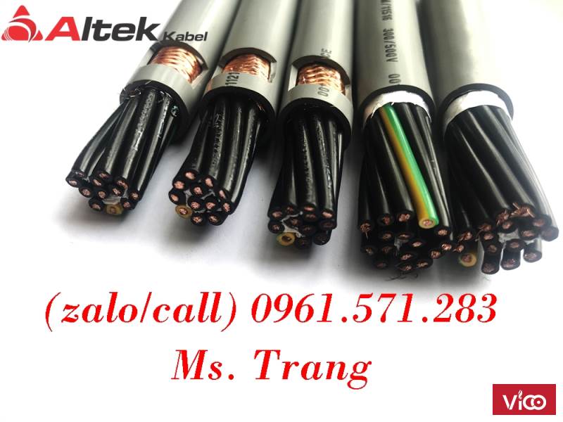 Cáp tín hiệu điều khiển 12x0.5 loại không chống nhiễu và có chống nhiễu