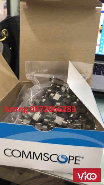 Hạt Mạng Commscope MP6ASB1 621119813 Modular Plug, Category 6, Shielded Chính Hãnghạt 3 mảnh