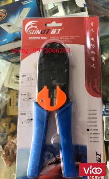 KÌM MẠNG SUNKIT SK8468B BẤM RJ45/11/12