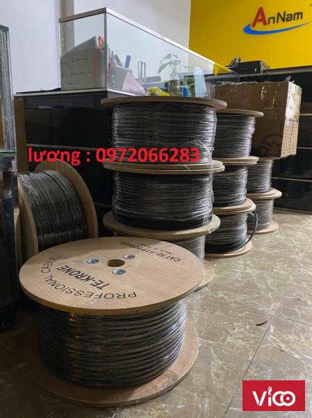 Cáp mạng liền nguồn Cat5e FTP 2C lõi đồng ngoài trời TEKRONE