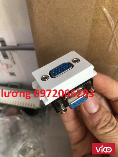 Nhân wall plate VGA âm tường chuẩn full color