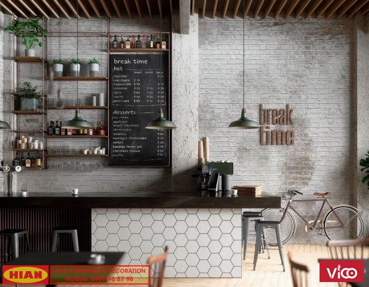 Thiết Kế Quán Cafe Khung Thép 2 Tầng Hiện Đại Báo Giá Ngay