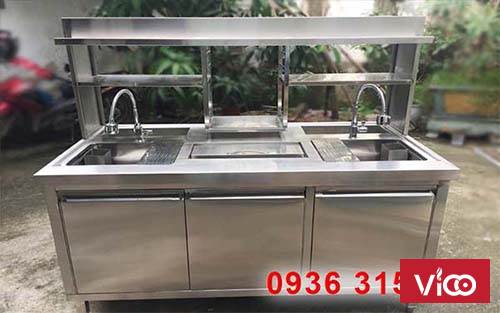 Tủ bàn quầy bar pha chế cho các quán trà chanh, trà sữa chống rỉ