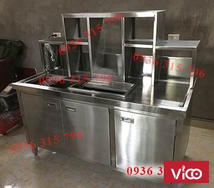 Tủ bàn quầy bar pha chế cho các quán trà chanh, trà sữa chống rỉ