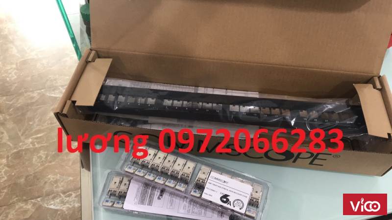 Thanh đâu nối Patch Panel CAT6A AMP (Commscope) chống nhiễu, 24 port