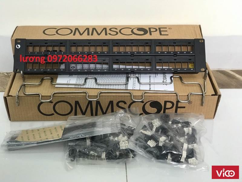 Thanh đấu nối, UTP, SL, DDM, 48 cổng cat6, 2U, rỗng, thẳng 760237041 913750552