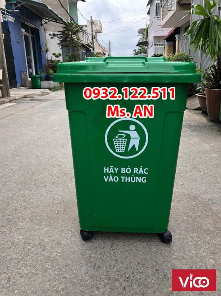 Thùng rác sinh hoạt 90l