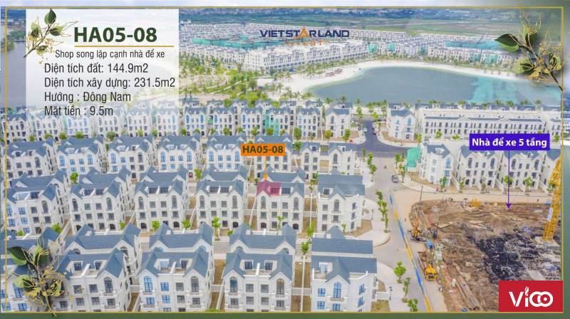 Biệt thự song lập Hải Âu HA0508 Vinhomes Ocean Park Gia Lâm