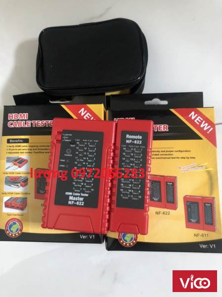Máy test cáp HDMI NF622 kiểm tra rối loạn, ngắn, mở và cross tình trạng của HDMI