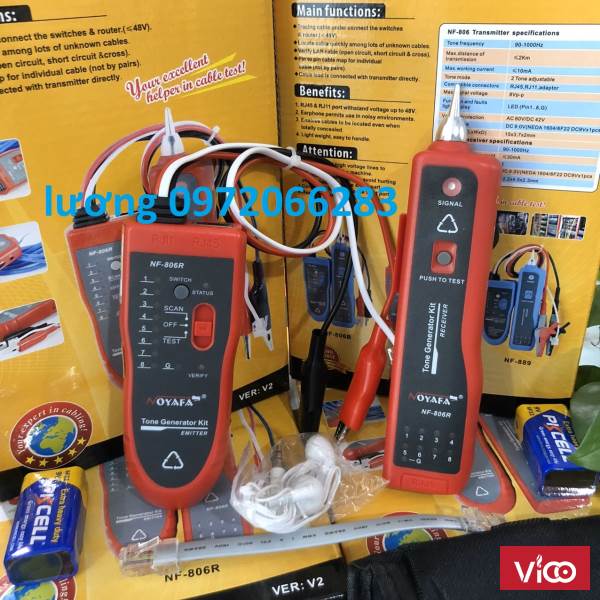 Máy dò dây điện thoại, mạng NF806R