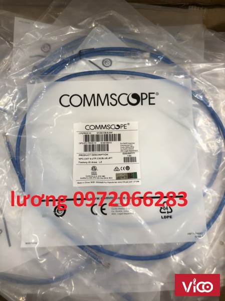 Dây nhảy patch cord 1.2m Cat6 Blue (NPC06UVDBBL004F) commscope