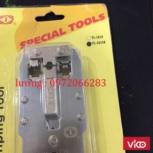 KÌM MẠNG CAT6 TL2810R BẤM RJ11RJ45 CAT5/CAT6Hạt 3 mảnh