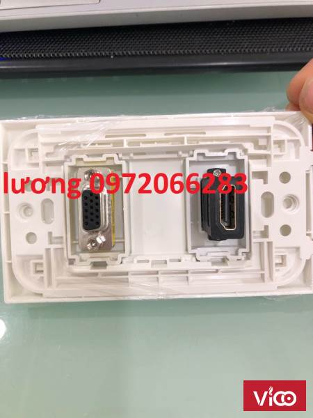 Bộ WallPlate 2 cổng âm tường HDMI VGA