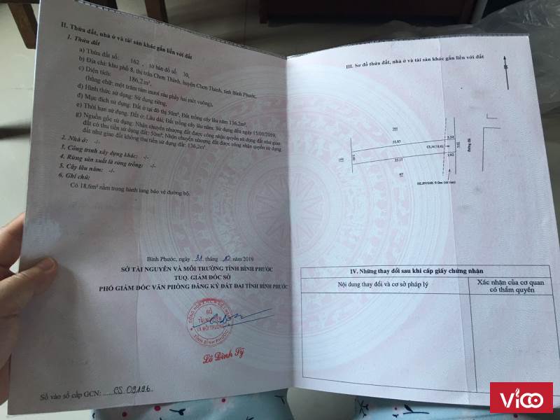 Bán đất gần KCN Chơn Thành, Bình Phước. Đường lớn, dân cư đông, giá chỉ 550 triệu.