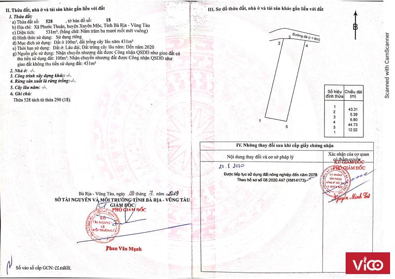 Kẹt tiền cần sang gấp lô đất Thổ Cư, SHR ngay gần ngã tư Hồ Tràm.