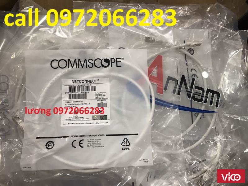 Dây nhảy cat6A dài 1.5m commscope NPC6ASZDB 5 feet
