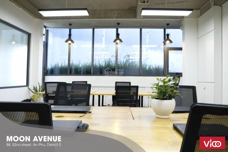 CHO THUÊ VĂN PHÒNG QUẬN 2 DIỆN TÍCH 100 M2 ĐẦY ĐỦ TIỆN NGHI VÀ NỘI THẤT CƠ BẢN.