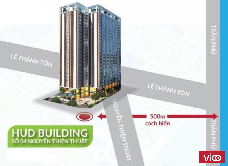 Căn hộ Hud Building Nha Trang 3pn diện tích 88m2. Sổ hồng lâu dài.