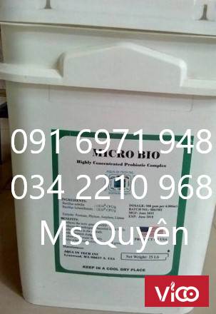 Mua bán sỉ Micro Bio bacillus Mỹ xử lý nước và đáy ao hiệu quả